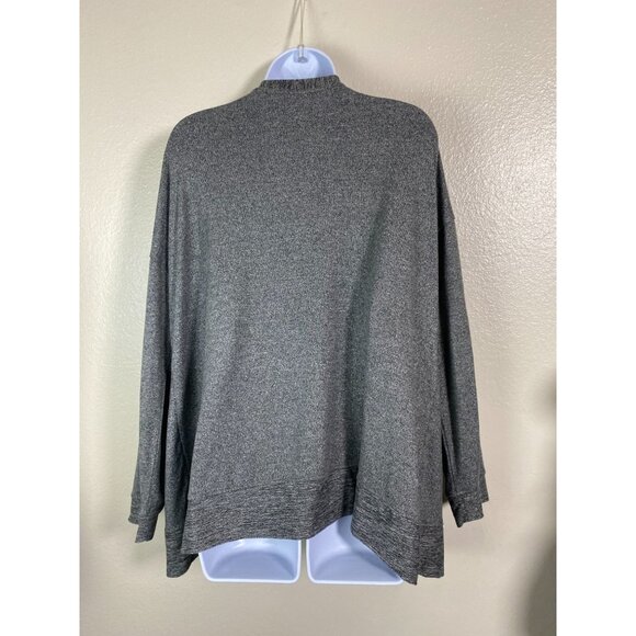 Cuddl Duds Open Front Lightweight Cardigan Sweater Gray Long Sleeve Womens Large - Picture 10 of 11